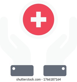 icono de color plano vectorial de protección