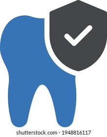 protection vector glyph colour icon