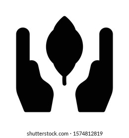 protection vector glyph flat icon 