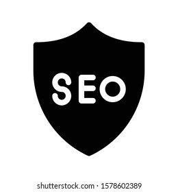 protection vector glyph flat icon 