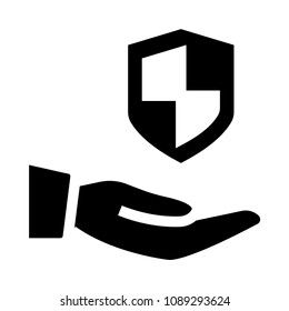 protection vector glyphs icon