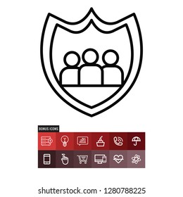 Protection vector icon