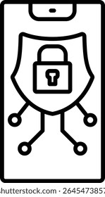 Protection vector icon. Can be used for printing, mobile and web applications.