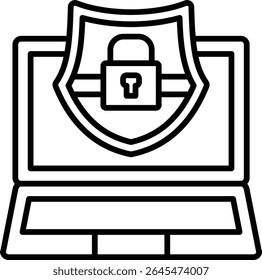 Icono de Vector de protección. Se puede utilizar para aplicaciones de impresión, móviles y de Web.