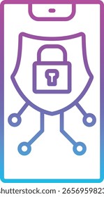 Icono de Vector de protección. Se puede utilizar para aplicaciones de impresión, móviles y de Web.