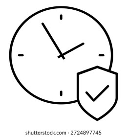 Vektorsymbol des Schutzes. Illustrationszeichen der Verteidigung.  Sicherheitssymbol Sicherheitslogo.
