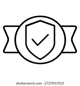 Ícone de vetor de proteção. Sinal de Ilustração de Defesa.  Símbolo de segurança. logotipo de segurança.