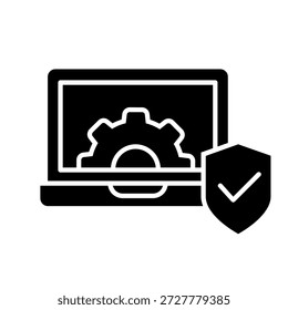 Ícone de vetor de proteção. Sinal de Ilustração de Defesa.  Símbolo de segurança. logotipo de segurança.
