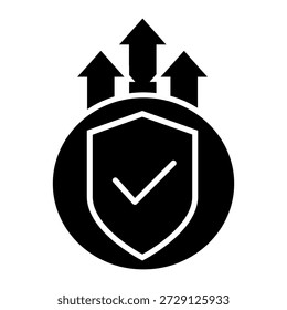 Protection vector icon. Defense Illustration sign.  Security symbol. safety logo.