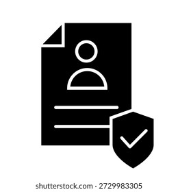 Icono de Vector de protección. Signo de ilustración de defensa.  Símbolo de seguridad. logotipo de seguridad.