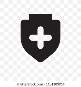 Protection vector icon isolated on transparent background, Protection logo concept