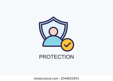 Protection Vector Icon Or Logo Illustration