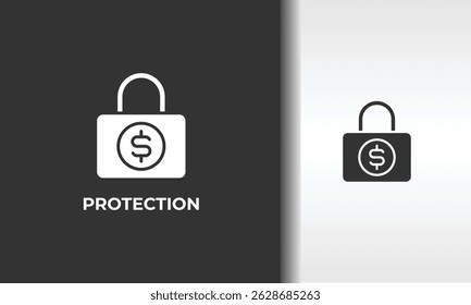 Ilustración aislada del símbolo del Vector, del icono o del logotipo de la protección