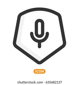 Protection Vector Icon. Shield Symbol
