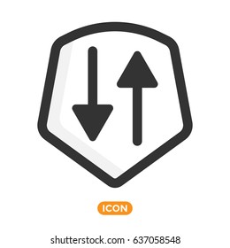 Protection Vector Icon. Shield Symbol
