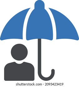 SchutzVektorgrafik einzeln auf transparentem Hintergrund . glyph-Vektorsymbole für Konzept- oder Web-Grafiken.