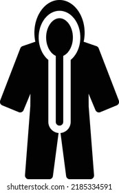 ilustración del vector de protección en un fondo transparente. Símbolos de calidad superior. Iconos vectoriales de glifos para diseño de conceptos y gráficos. 

