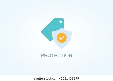Ilustración De Vector De Protección O Símbolo De Logotipo