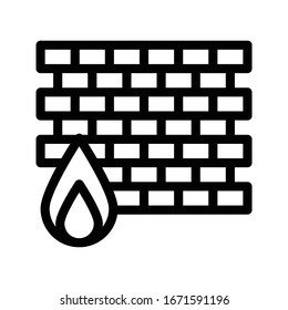 protection vector thin line icon 