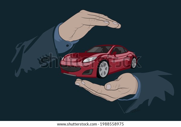 Protection for\
vehicle vector art , drive\
safe,
