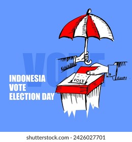 Protection, Vote election day, illustration vector