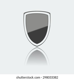 Protection web icon, on white background