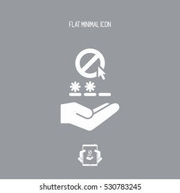 Protection web service - Minimal single icon