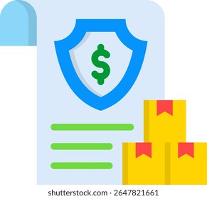 Protectionism Icon Flat Vector Illustration