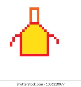  Protective apron uniform for cooking. Vector illustration. 