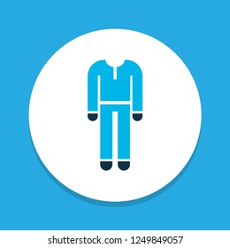 Protective clothing icon colored symbol. Premium quality isolated uniform element in trendy style.