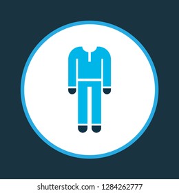 Protective clothing icon colored symbol. Premium quality isolated uniform element in trendy style.