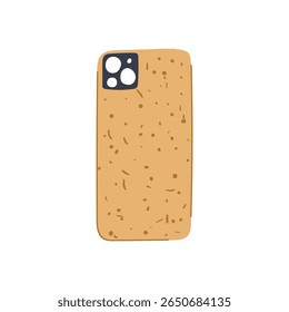 caso de telefone de cortiça protetora cartoon. vegan único, à prova de choque orgânico, flexível texturizado cortiça protetora caso sinal.