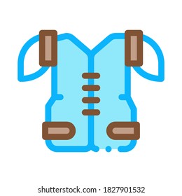 Protective Corset Vest Icon Vector. Outline Protective Corset Vest Sign. Isolated Contour Symbol Illustration