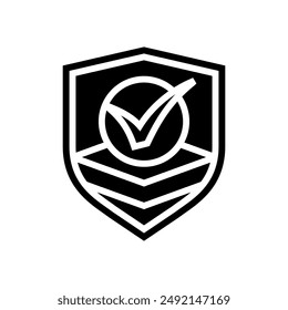 protective cover product label caution glyph icon vector. protective cover product label caution sign. isolated symbol illustration