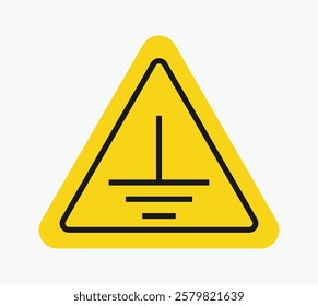 Protective earth ground symbol represents grounding in electrical systems.