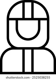 protective equipment icon. Thin linear style design isolated on white background