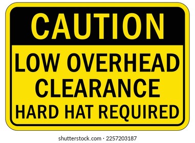 Protective equipment sign and labels wear hard hat