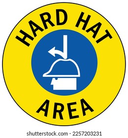 Protective equipment sign and labels wear hard hat