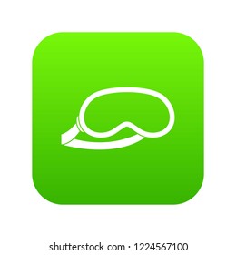 Protective eye mask for sleeping icon digital green for any design isolated on white vector illustration