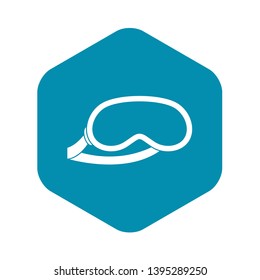 Protective eye mask for sleeping icon. Simple illustration of protective eye mask for sleeping vector icon for web