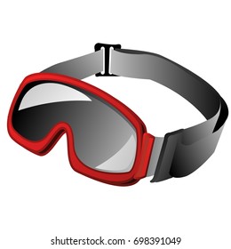 Protective eyewear worker industry isolated on a white background. Vector cartoon close-up illustration.