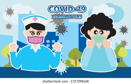 Protective face mask against  corona virus,Covid-19.
