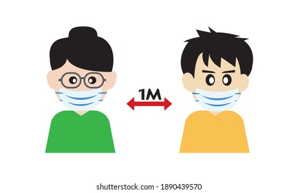 Protective face mask against and stop corona virus,Covid-19.