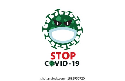 Schutzmaske gegen Corona-Virus, Covid-19.