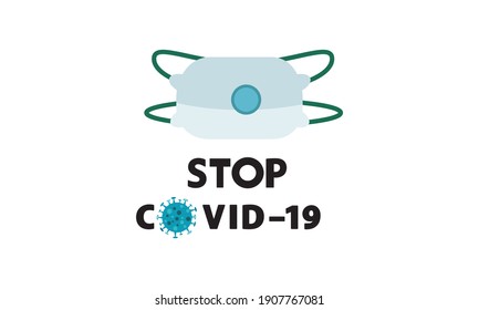 Protective face mask against and stop corona virus,Covid-19.