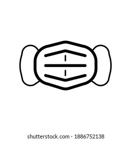 Protective Face mask line icon