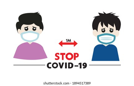 Máscara de cara protectora para proteger contra y detener el coronavirus, COVID-19.