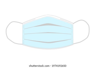 protective face mask vector on white background,concept protection virus, germs and pollution