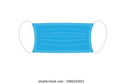 protective face mask vector on white background,concept protection virus and germs