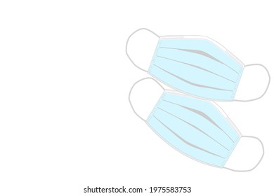 protective face masks vector on white background,concept protection virus, germs and pollution